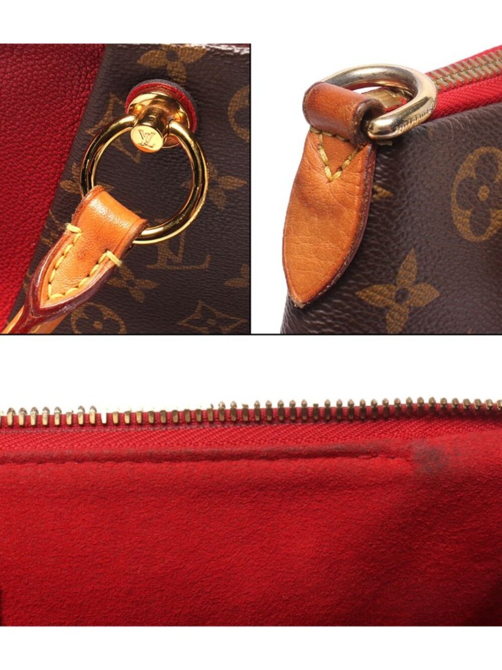 Louis Vuitton 2-Way Shoulder Bag Crossbody Tote MM Monogram - Picture 8 of 11